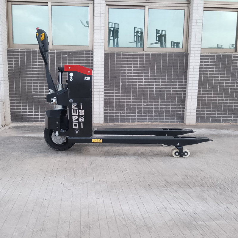 China Factory Supply Battery Powered Hydraulic Pallet Jack 2500kg Capacity Full Electric Pallet Truck
